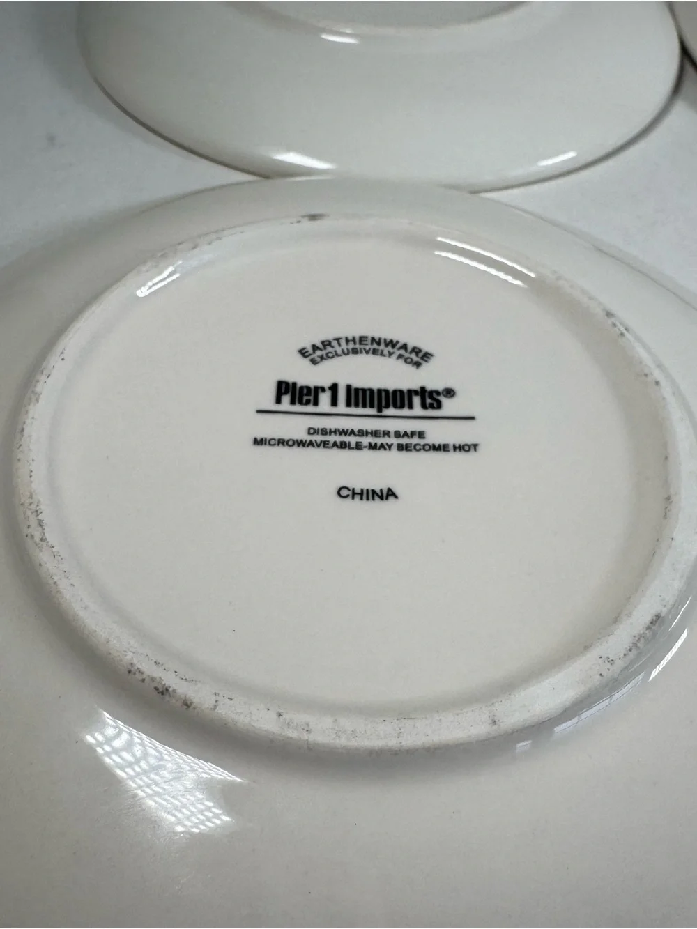 Pier 1 Imports Earthenware Dessert Plate Set Christmas 6